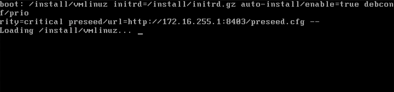 Legacy server boot command